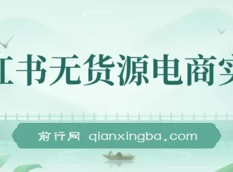 2024小红书无货源电商实战课程：把握新电商风口