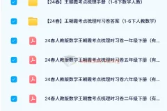 王朝霞考点梳理时习卷（24春）1-6年级下册人教版数学全套