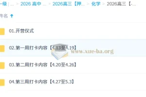 2026高考化学冲刺：李政“梦想典当铺”系统打卡课程