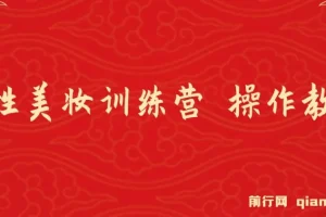 女性美妆训练营1.0：美甲教程与引流变现全攻略，小白也能轻松上手