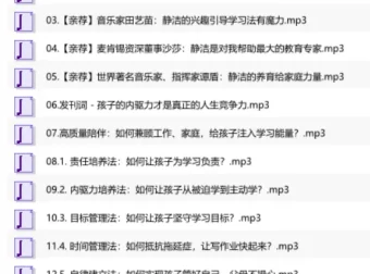 优等生养成课：激发孩子内驱力的系统方法（完结）