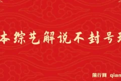 日本综艺解说蓝海项目教程，零基础轻松上手，日入1000+新玩法