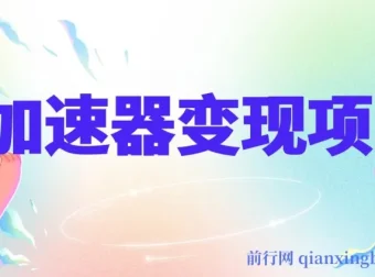 加速器变现项目实操教程，一部手机轻松日入1000+，寒假风口别错过
