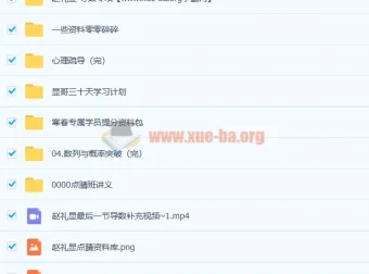 2021高考数学赵礼显三轮复习点睛班课程资料
