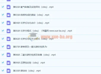 2020秋季初三化学直播菁英班（陈谭飞）系统课程