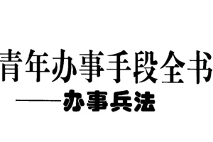 青年办事手段全书：中国式处世谋略与高效成事指南