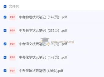 清华大学状元笔记·初中理科文科全套精编