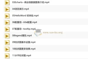 千锋Echarts+Vue3.0大数据可视化项目实战教程
