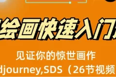 AI绘画快速入门课：Midjourney与Stable Diffusion实战（26节视频课）