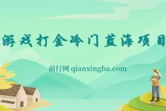 游戏打金冷门蓝海项目 手机简单操作 单机收入100+ 可批量复制操作