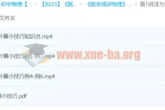 姚老师讲物理：浮力计算技巧精讲