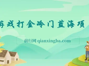 游戏打金冷门蓝海项目 手机简单操作 单机收入100+ 可批量复制操作