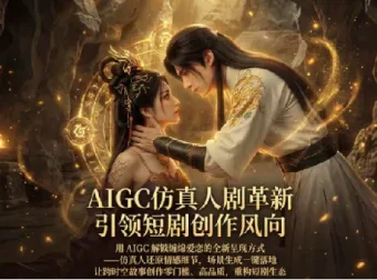 AIGC仿真人短剧创作全流程解析，仙侠爱恋《合欢宗》零门槛打造爆款