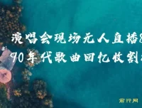 8090年代歌曲无人直播项目，演唱会现场回忆杀，挂载小风车日入1000+