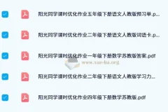 2024阳光同学课时优化作业 小学1-6年级下册全科资料包