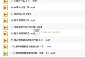 AI办公综合应用课，从提示词到实战全面提升工作效率