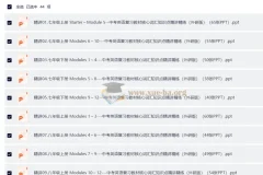 中考英语复习教材核心词汇知识点精讲精练（外研版）