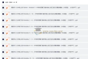 中考英语复习教材核心词汇知识点精讲精练（外研版）