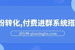 S粉转化实战：付费进群系统搭建教程，私域日入500+实操指南