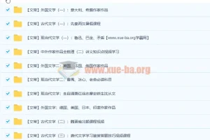 达吾力江文学常识专题课11讲：中外文学脉络与考点精讲（附讲义）