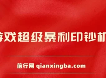 小游戏印钞机项目实操教程，零基础轻松上手，日收益稳定500+