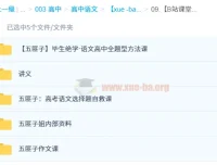 中文系五匪子高中语文全题型系统课