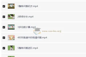 徐源小学数学四年级数学培训S班（2025年全套课程）