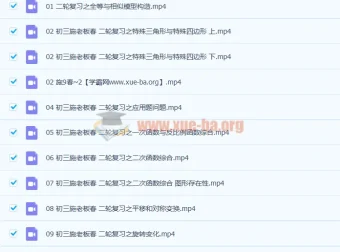 施佳辰2021春初三中考数学11讲精讲班（含配套讲义）