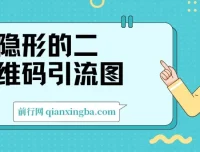 隐形二维码引流图：缩小是图片，放大即二维码，每日安全引流200+