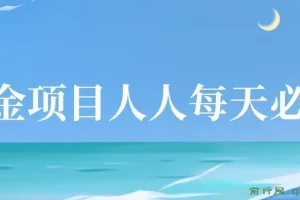 掘金项目：每日稳定收益20-50元，单号轻松操作指南