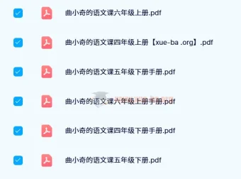 曲小奇的语文课（24春版）——小学语文同步学习资料合集