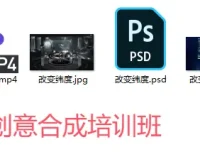 PS酷熊创意合成培训班（教程+素材）