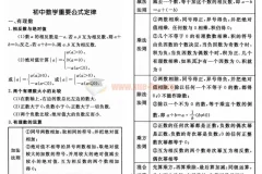 初中数学核心公式定律速查手册（图片版）