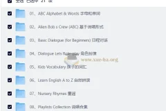 English Singing音节单词局句子对话：儿童英语启蒙动画合集