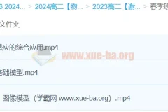 2024高中物理高二春季班 谢丽荣精讲课程