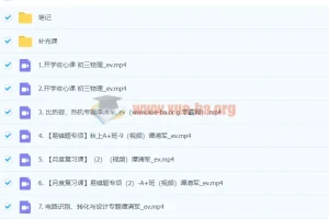 2024初三物理秋季班（上）谭清军系统课程