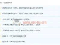 初中语文专题包：中考阅读与作文冲刺攻略合集