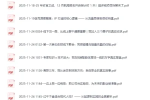 生财有术最新精华帖合集08：实战项目与IP打造深度复盘