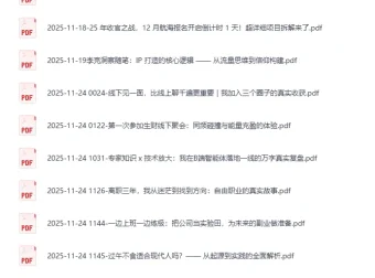 生财有术最新精华帖合集08：实战项目与IP打造深度复盘