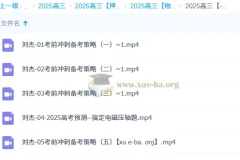 刘杰2025高三高考物理冲刺班备考策略与预测课程