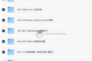 少儿英语启蒙合集：DIDI Day、趣趣知知鸟、Yakka Dee、1000词精讲视频