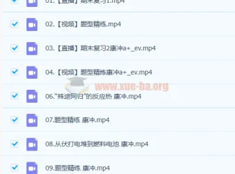 2023高二化学康冲A+全年班暑假课程（更新至19讲）