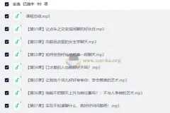 通用聊天和说话方法：跟谁都聊得来（99节音频课）