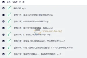 通用聊天和说话方法：跟谁都聊得来（99节音频课）