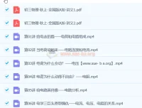 2024初三中考物理 杨萌 A+秋季班 系统课程