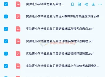 实验班小学毕业总复习（2024版）全科备考资料