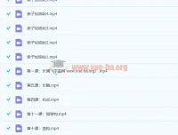 程一墨毛笔字教程：书法课12讲完结高清视频