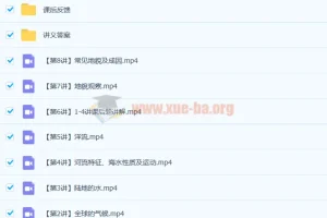 2023高三地理张艳平秋季班课程更新（共8讲）