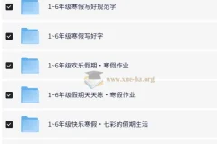 从小学到初中寒假教辅资料大全