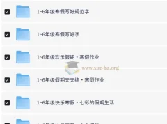 从小学到初中寒假教辅资料大全